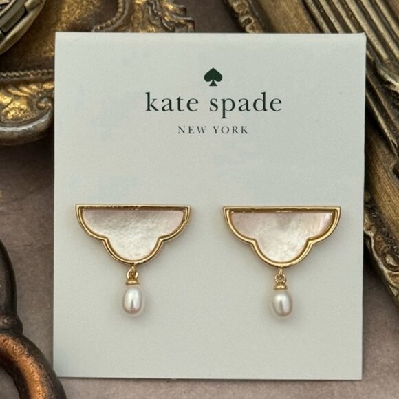 KATE SPADE • Into The Sky Cloud Drop Earrings - Picture 3 of 4